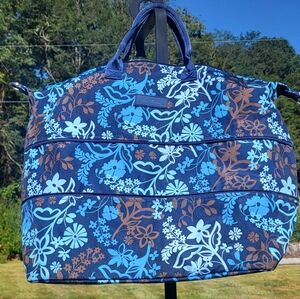 Vera Bradley Java Floral Lighten-Up Adjustable Tote Bag
